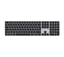 Klaviatūra — Apple Magic Keyboard 2024 ar Touch ID un ciparu bloku, čehu izkārtojums, melnas taustes