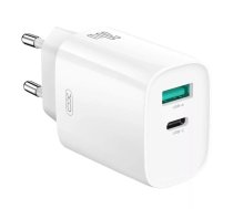 Sienas lādētājs XO CE30, 30 W, 1x USB-C, 1x USB-A