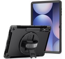 Aizmugures maciņš ar statīvu un roku siksnu JT Berlin priekš Samsung Galaxy Tab S10 Ultra / S9 Ultra — melns