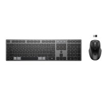 HP 725 Multi-Device Uzlādējama Bezvadu Tastatūra un Pelīte Komplekts Pilna izmēra Bezvadu Bluetooth Ar šķērsgriezuma slēdžiem