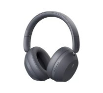 Austiņas Baseus Bass 35 Max, uz auss vērstas vadu un bezvadu, Bluetooth 5.3, 50 h darbības, 600 mAh, 3,5 mm un USB‑C, pelēkas