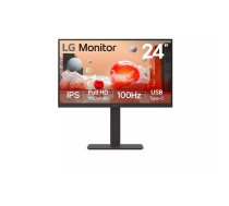 Monitors LG 24BA750-B 23.8" Full HD IPS LCD 1920×1080, 5 ms, 178° skata leņķis, iebūvēti skaļruņi, USB hub, VESA, augstuma regulēšana
