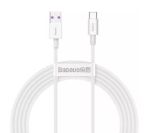 USB kabelis Baseus CATYS-A02 2m USB A USB C Balts