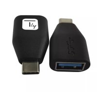 Techly IADAP-USB30-CMAFTY kabeļu spraudņu pāreja USB A USB C Melns