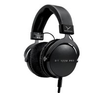 Austiņas Beyerdynamic DT 1770 Pro MKII — vadu, circumaural, ar galvas stīpu, 50–40000 Hz, 377 g, melnas