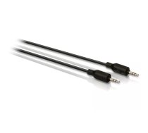 Stereo dublēšanas kabelis Philips SWA2529W/10 3.5mm Vīriešu uz Vīriešu 1.5m Melns