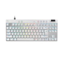 Logitech G PRO X TKL RAPID Tastatūra Gaming USB QWERTY US International White