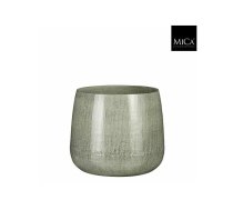 Puķu pods Mica Benson 1071766 metāla Ø 12 cm pelēks