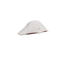Vieglā teltis Naturehike Cloud Up 1 Pro 20D – vienvietīga, pelēki-sarkana