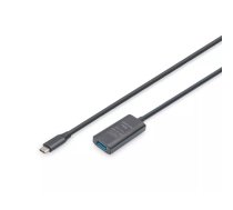 Digitus Active USB 3.2 Gen1 5G pagarināšanas kabelis USB-C - USB-A 5m