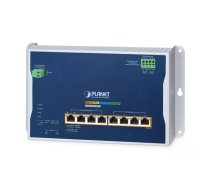 PLANET IP30 Industrial L3 4-Port 2.5G 802.3bt PoE+ - 4-Port Vadīts 2.5G Ethernet (100/1000/2500) Power over Ethernet (PoE) Alumīnijs, Zils