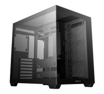 Datora korpuss DeepCool CG530 Midi Tower — atbalsts ATX/ITX/mATX, rūdīts stikls, 2×3,5" + 3×2,5" nodalījumi, GPU līdz 410 mm, CPU dzesētājam 160 mm, USB 3.2 Gen1 ×2, melns