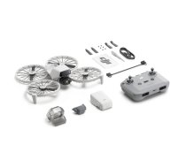 Drona DJI Flip 4 ar 4 rotoriem, 48 MP kamera, 3840×2160 video, 3110 mAh akumulators, melns/balts