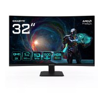 Monitors GIGABYTE GS32QCA 31.5" QHD izliekts VA LED 2560x1440 180Hz 1 ms FreeSync 1500R HDMI/DP