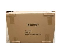 IZPĀRDOŠANA. Digitus uzlādes ratiņi, 16 uzlādes bāzes, 14", melni, 384 x 550 x 375 mm, elektriskā slēdzene, ieskaitot USB, ventilators | Digitus | Melns | Lietots, skrāpējumi uz malām