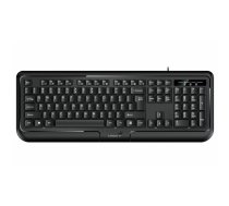 Klaviatūra Genius KB-118 II PS/2 — vada PS/2 klaviatūra ar CZ-SK izkārtojumu, melna