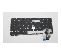 Aizvietojoša klaviatūra Lenovo 5N21D68362 — norvēģu valodas aizmugura apgaismojuma klaviatūra ThinkPad T14 Gen 3, melna/daudskrāsaina