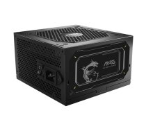 Barošanas bloks MSI MAG A850GL PCIE5 II — 850 W, ATX, 80 PLUS Gold, pilnībā modulārs, 120 mm ventilators
