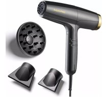 Fēns BaByliss Falco BAB8550E Gold — digitālais motors 2000 W, 3 ātrumi, 4 siltuma līmeņi, jonizācija, aukstā strāva, 3 uzgaļi
