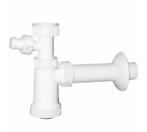 Izlietnes sifons PLASTBRNO EM05330 1 1/4" x 32 mm ar ventilācijas/servisa savienojumu