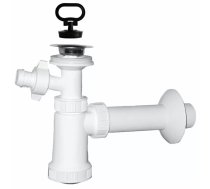 Izlietnes sifons PLASTBRNO EU1N342 1 1/4x40 mm ar kanalizācijas izeju un v/m pieslēgumu