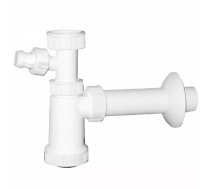 Izlietnes sifons PLASTBRNO EM15340 1 1/4" x 40 mm ar vertikālu/metrisku savienojumu