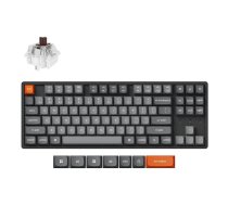 Keychron K8 Max Tastatūra Universāla USB RF Bezvadu Bluetooth Melna 87 Taustiņi RGB LED