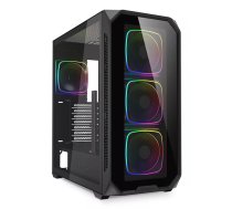 Datora korpuss Sharkoon AK5G RGB Midi Tower Black