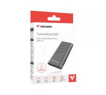 SSD diskdziņš Verbatim 1TB Portatīvais USB Type-C USB4 Gen 2x2 Sudrabs