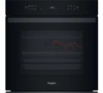 Whirlpool WOI6A8FPT1SBA iebūvējamā elektriskā cepeškrāsns ar 73 l ietilpību, skārien vadību, tvaika funkciju un pirolītisko pašattīrīšanos, melna