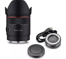 Samyang komplekts platleņķa objektīvs AF 24mm F1.8, saderīgs ar Sony FE &amp; Lens Station Autofokusa pilna kadra APS-C fiksētā fokusa attāluma E, FE, E-mount Alpha A9 A7 A7C A7C II A7C R A6000 A5000