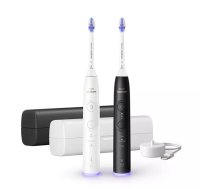 Sonic zobu tīrītājs Philips Series 6500 HX7419/01 — 62 000 kust./min, 3 režīmi, spiediena sensors, 2 rokturi, 2 uzgaļi, ceļojumu futrālis