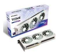 Grafiskā karte Sparkle Arc B580 12 GB GDDR6 PCIe 4.0 x8, 192 bitu, 2740 MHz, 3×DP 2.1 + HDMI 2.1, 200 W, 3 ventilatori, balta