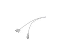 USB uzlādes kabelis Renkforce Magsafe 3 USB-C 2,00 m balts magnētiskais savienotājs