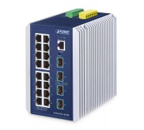 Pārvaldāms slēdzis PLANET IP30 Industrial L3 16-portu Gigabit Ethernet