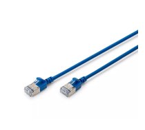 Pārejas kabelis Digitus CAT 6A class Ea F/FTP 0.5m Zils