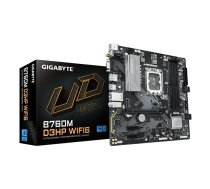 GIGABYTE Micro ATX mātesplate B760M D3HP WIFI6 — LGA1700, Intel B760, DDR5 līdz 5600MHz, 4 DIMM, 2×PCIe4.0 M.2, Wi‑Fi 6, GbE