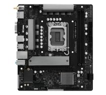 Mātesplate ASRock H810M-X WiFi — Intel H810, LGA 1851, microATX, DDR5, 2 DIMM, 128 GB, Wi‑Fi 5, 2.5Gb LAN, M.2, SATA III