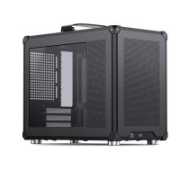 Datora korpuss Jonsbo C6 MAX, Mini korpuss, Micro-ATX, Melns