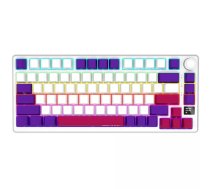 Mehāniskā spēļu tastatūra LORGAR KBP7075W White 75% izkārtojums, bezvadu, US izkārtojums