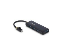 USB-C hubs StarTech H5C4A-USB-HUB — 4 porti, USB 5 Gbps, pārnēsājams, ar barošanu