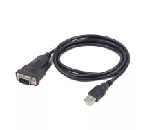 Gembird UAS-DB9M-02 seriālais kabelis Melns 1,5 m USB Type-A DB-9