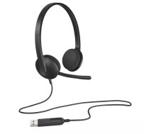 Logitech H340 Austiņas Vadu Birojs / zvanu centrs USB Type-A Melns