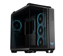 Datora korpuss ASUS TUF GAMING GT502 Horizon TG ARGB melns Midi Tower — ATX/microATX, stikla siena, atbalsta GPU līdz 400 mm, CPU dzesētājs 163 mm