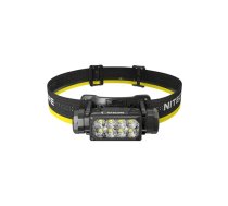 Galvas lukturis Nitecore HC65 UHE — 8 LED, USB uzlādējams, alumīnijs, IP68, triecienizturīgs