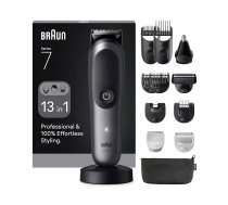 Matu trimmeris Braun AIO7560 Melns Sudrabs Litija jonu 120 min