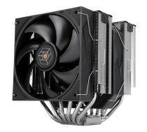 Procesora radiators/Heatsink Thermalright Royal pretor 130 — 130 mm ventilators, 2150 RPM, 112×130×158 mm, melns/ sudrabains