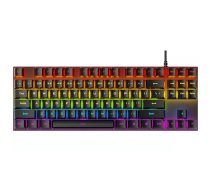 Vadāmā mehāniskā spēļu klaviatūra RoGer K80 — RGB apgaismojums, USB savienojums, modelis K80-BK