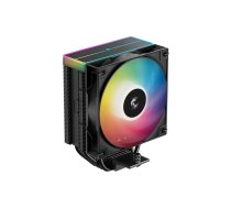 Ventilators DeepCool AG400 BK ARGB V2 120 mm melns — 120 mm ar hidraulisko gultni, vairāku ligzdu atbalsts