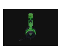 Vadu spēļu austiņas Razer Kraken V4 X — supraaurālas, 20–20000 Hz, kabelis 1.8 m, 310 g, melni/zaļas